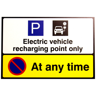 ISIGN Industrial Signs - Electric Vehicle Recharging Point Sign