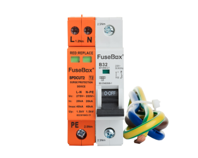 FuseBox T2 Surge Protector Device & 32A MCB